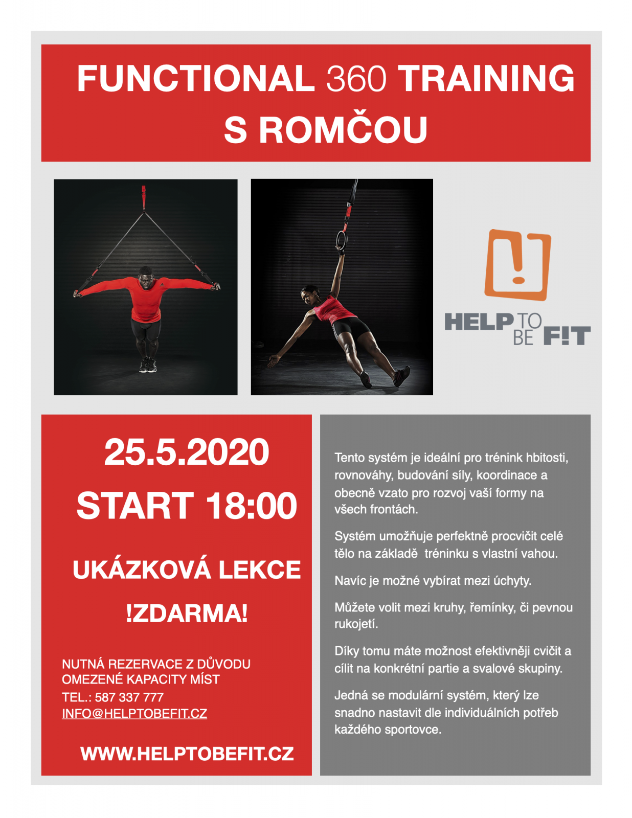 UKÁZKOVÁ LEKCE FUN 360 25.5.2020 v 18:00!