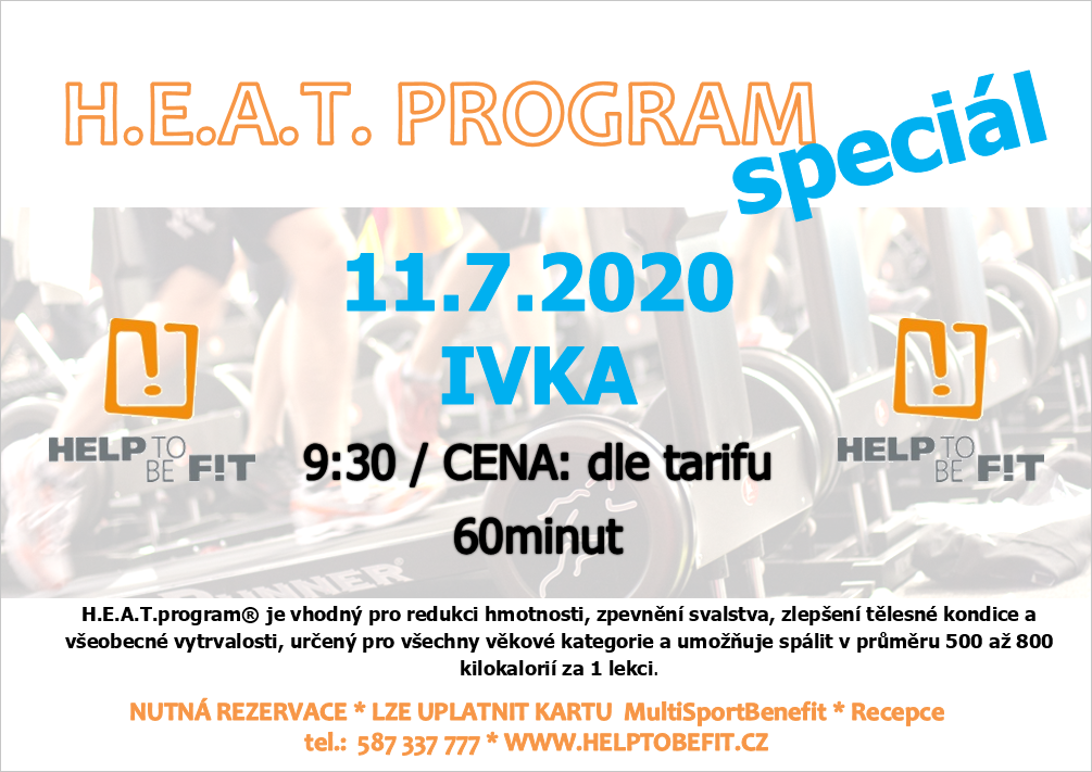 H.E.A.T. Program 11.7.2020 s Ivkou!