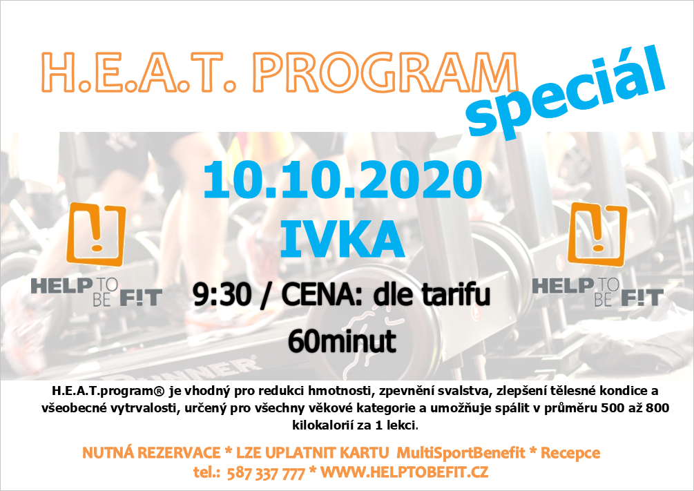 H.E.A.T. Program 10.10.2020 s Ivkou!