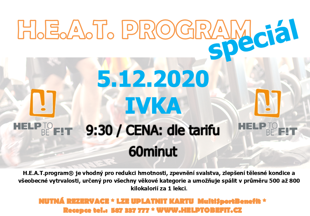 H.E.A.T. Program 5.12.2020 s Ivkou!