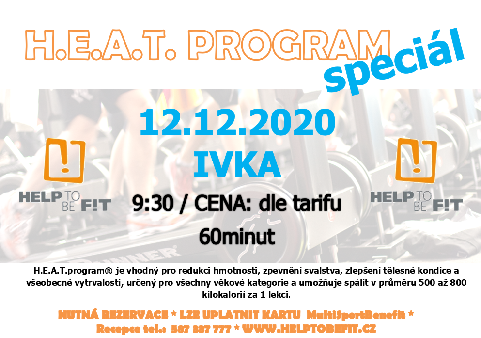 H.E.A.T. Program 12.12.2020 s Ivkou!