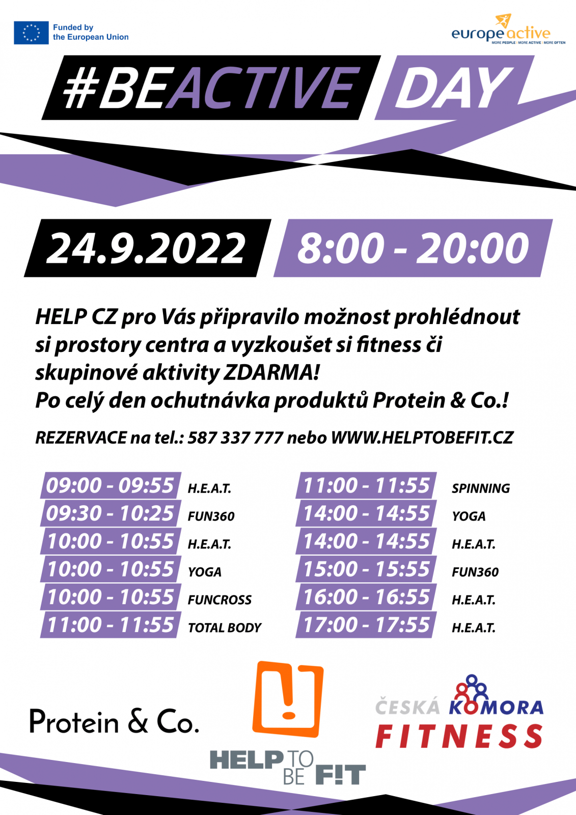 24.9.2022 - DEN OTEVŘENÝCH DVEŘÍ v HELP CZ! BeActive Day!
