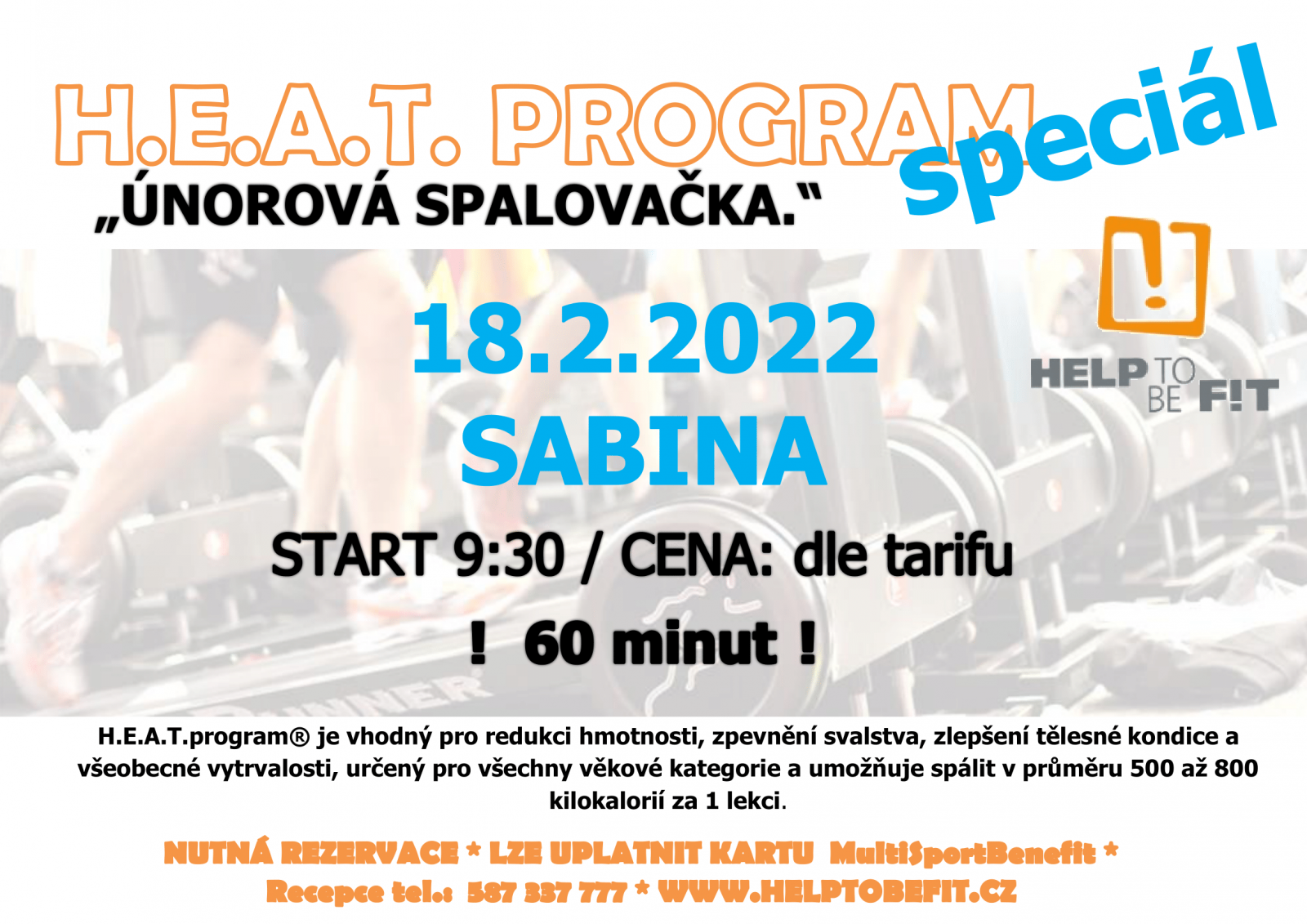 H.E.A.T. Program 18.2.2023 se Sabčou!