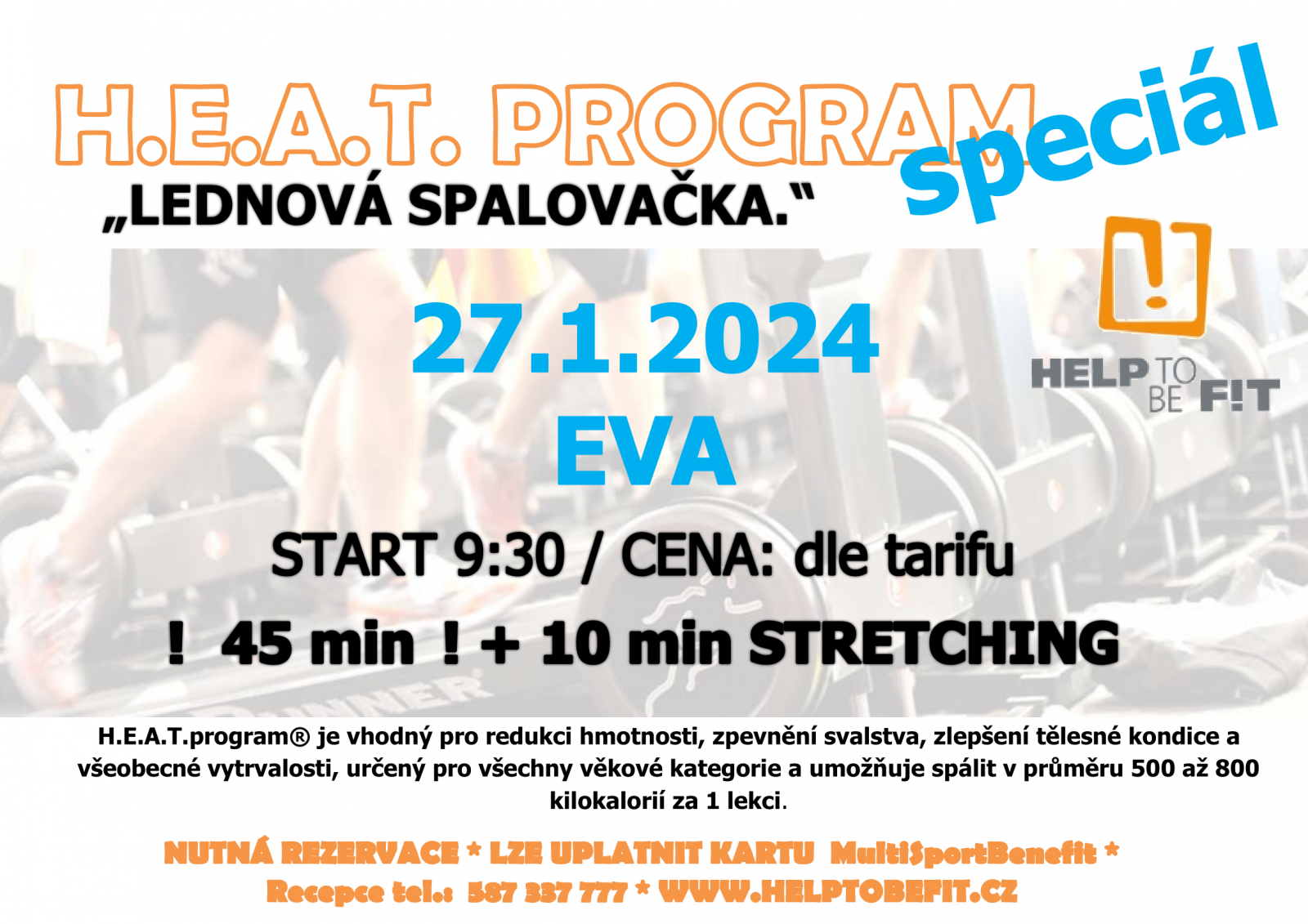 H.E.A.T. Program 27.1.2024 s Evkou!