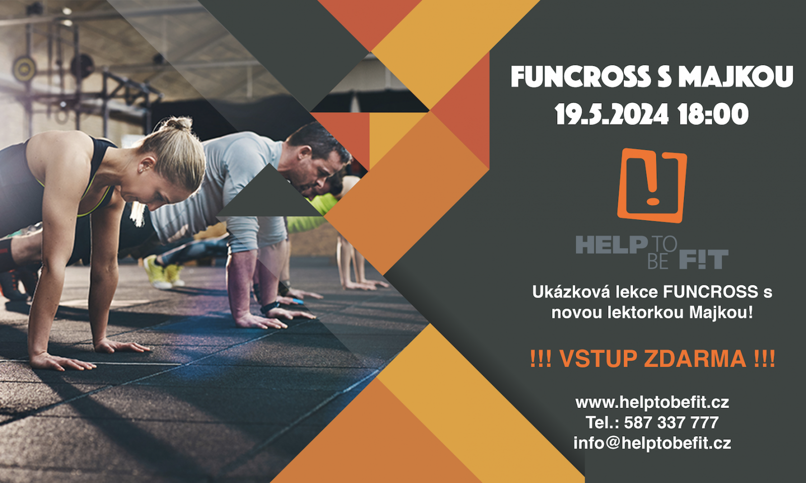 Ukázková lekce FUNCROSS 19.5. ZDARMA!