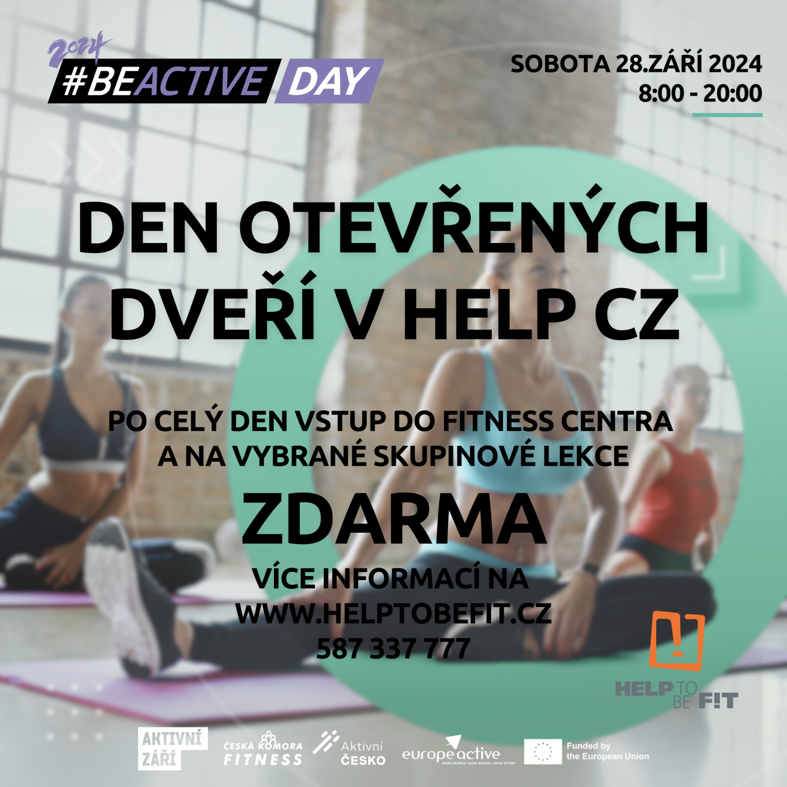 #BEACTIVEDAY DEN OTEVŘENÝCH DVEŘÍ V HELP CZ!