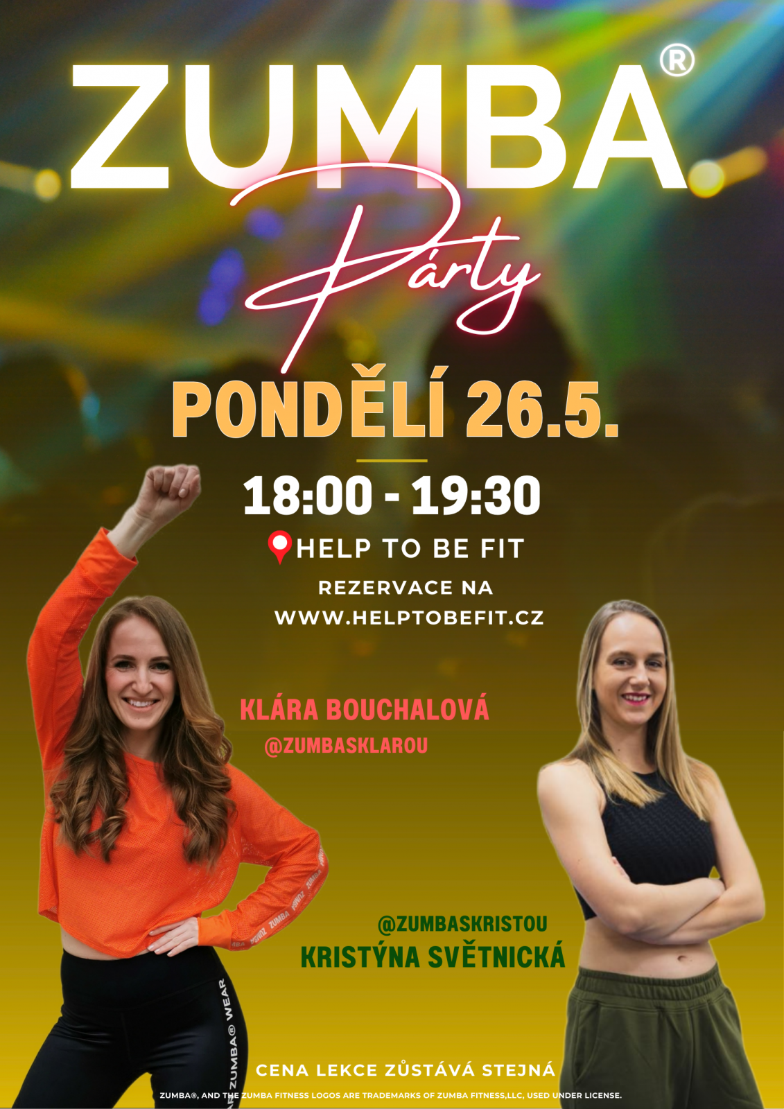 Zumba 26.5.2025 90 minut!