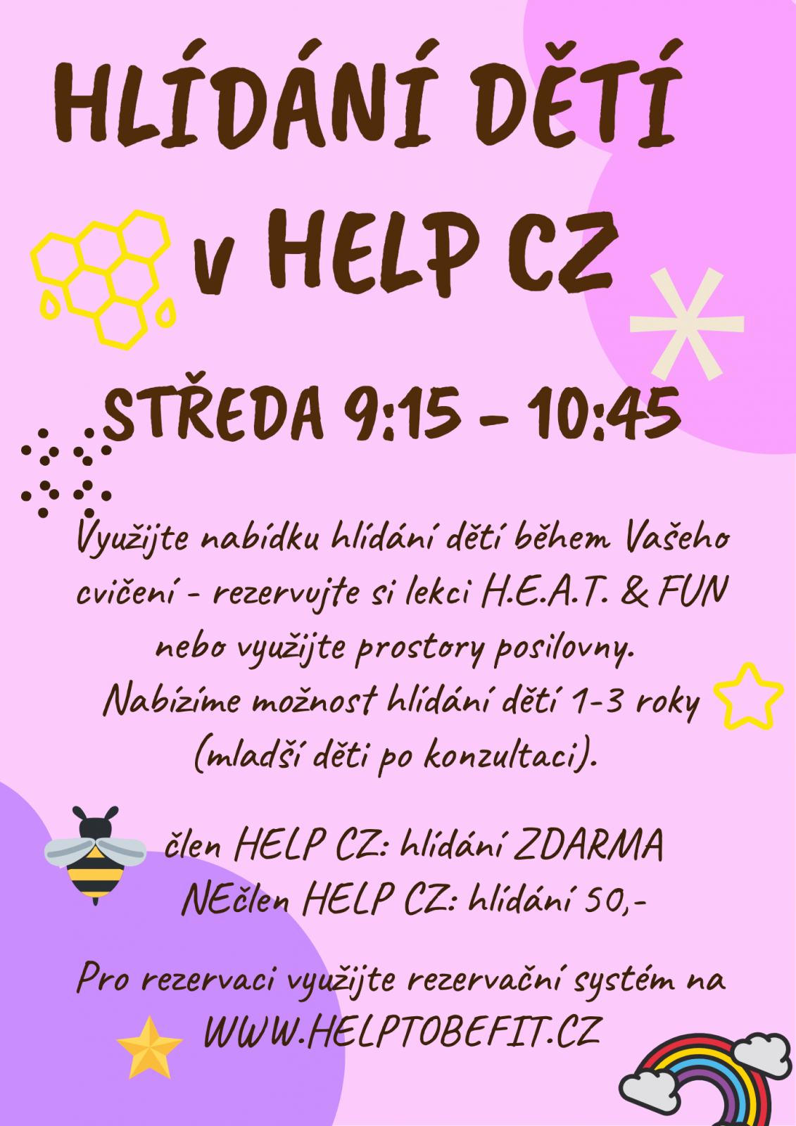 Hlídání dětí každou středu!