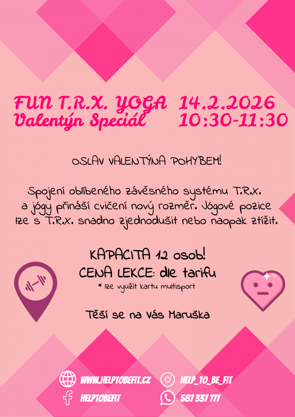 FUN T.R.X. YOGA SPECIÁL 14.2.2026!