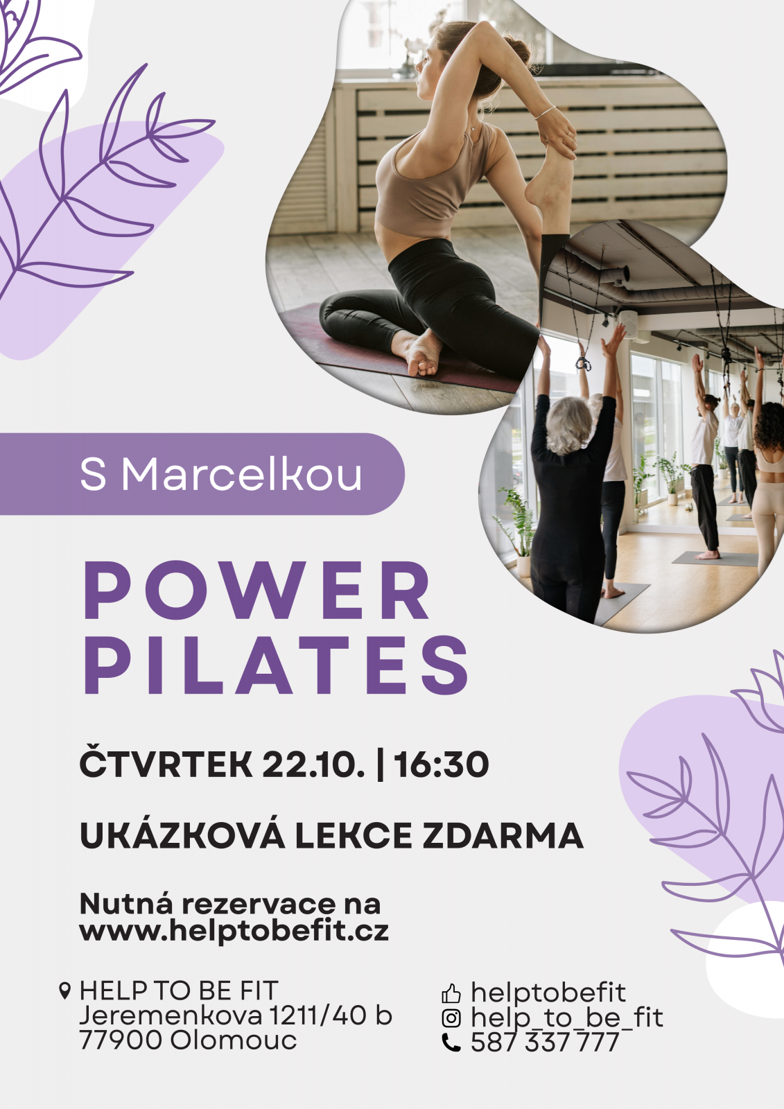 Nová lekce POWER PILATES!