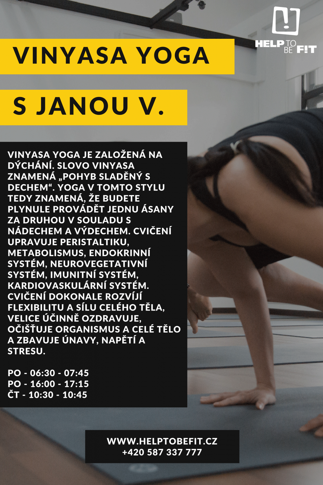 Nové lekce VINYASA YOGY!